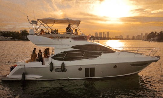 Board the Azimut Flybridge 42 Motor Yacht In Miami