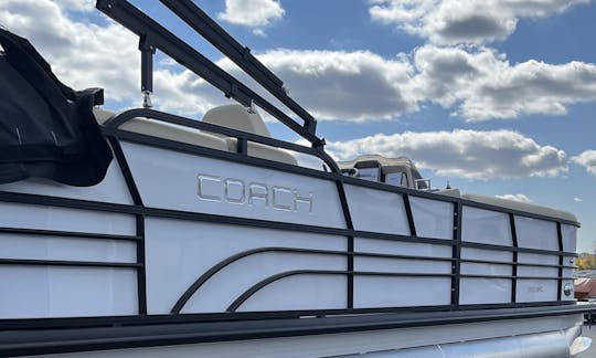 2022 27FT Coach Pontoon with 250hp Honda outboard!