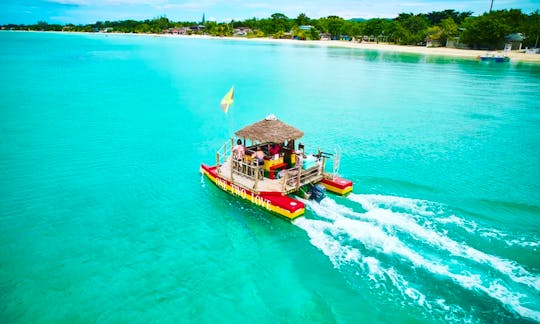 Tiki Boat Cruise in Negril 7 mile beach, Jamaica