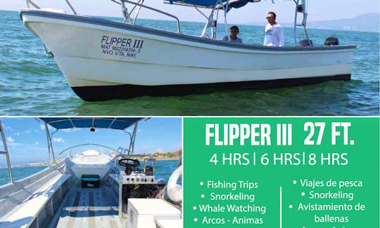 Nuevo Vallarta Fishing, Flipper III boat 27'