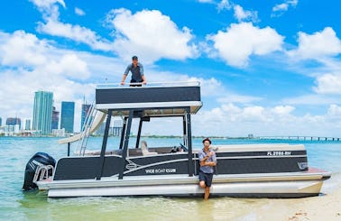 27' Avalon fun-party-pontoon boat up to 12ppl, Miami River sightseeing, water toys!!