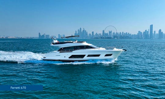 Ferretti 670 Power Mega Yacht in Dubai