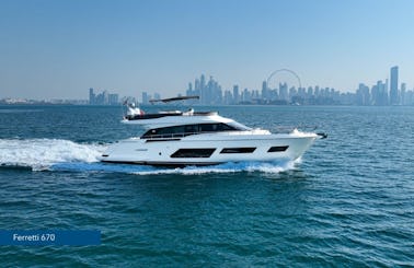 Ferretti 670 Power Mega Yacht in Dubai