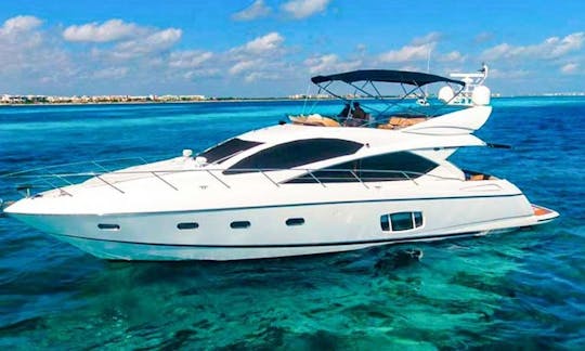 Sunseeker Flybridge 64' em Cancún, Quintana Roo