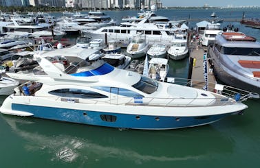 70ft Azimut Power Yacht to cruise in and out of Miami