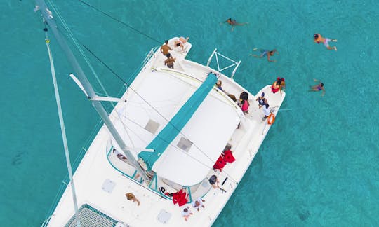 3 hour catamaran tour - unlimited rum punch, snorkeling, onboard dj!