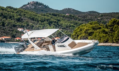 Capelli Tempest 40 + 2x425 Yamaha for rent in Sukošan, we can deliver the vessel from Pag to Split