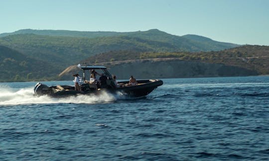 Olympic 30SR RIB in the Saronic gulf, Aigina, Salamina Poros Spetses, Hydra