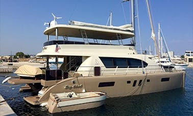 67ft Custom Luxurious Catamaran Rental in Corfu