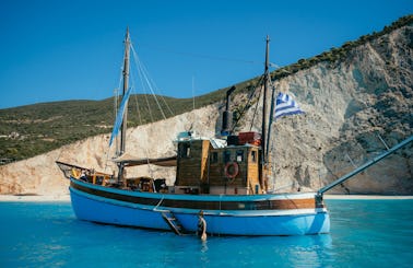 Traditional Kaiki for Ionian Tours