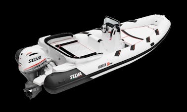 Rent our Selva 650 SD RIB Motor Boat 6,50m (21 feet) 150 HP