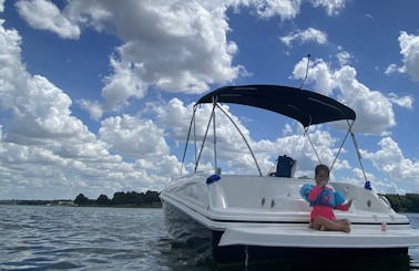 Enjoy Lake Ray Hubbard on a Beautiful Family Hurricane 20ft Boat!