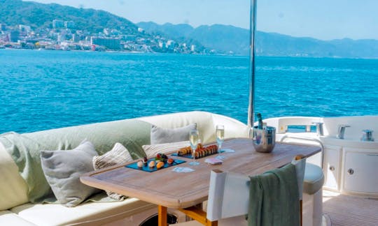 Luxury Azimut 70 Mega Yacht Rental in Puerto Vallarta, Jalisco