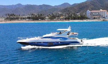 Luxury Azimut 70 Mega Yacht Rental in Puerto Vallarta, Jalisco