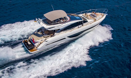 Princess S66 2022 Power Mega Yacht Charter in Port Adriano, Spain