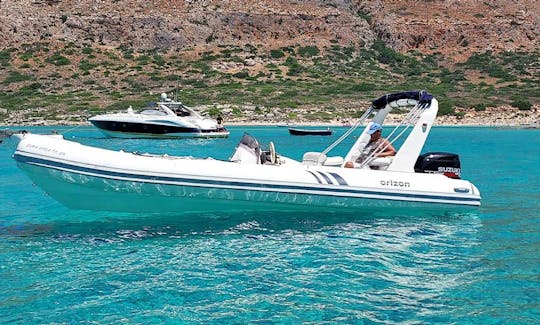 Hire 24' Sofia Alisa (Orizon) Rigid Inflatable Boat in Kissamos, Chania, Crete