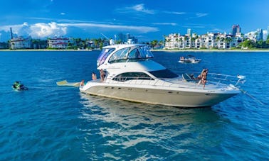 Alquiler de megayates Searay Power de 65 pies en Miami, Florida