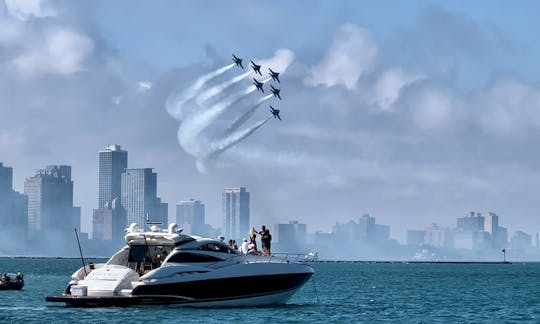 Largest 75ft Sunseeker Predator Yacht for Rent in Chicago, Illinois