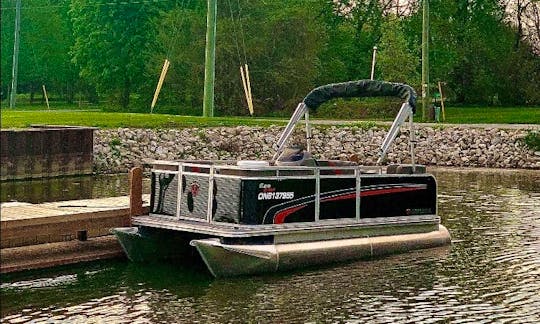 Black Eco Armada 167 Pontoon Boat for rent in Belle River, Ontario