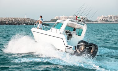 40 pés - Barco de pesca para alugar - 1 hora de natação grátis - Mar profundo