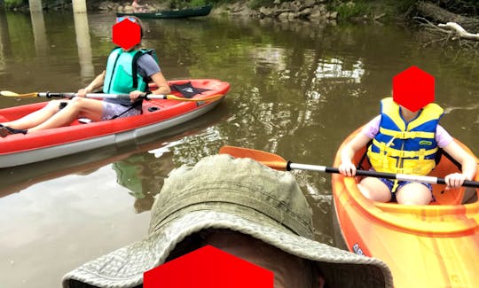 Fun on creeks, rivers, and lakes! See our other listing for renting a blue kayak for a friend!