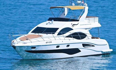 Most comfortable 50ft Majesty Power MegaYacht Rental in Dubai