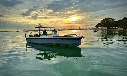 Beautiful Sunset 
2020 28 Ft Axopar T-Top with 2 200HP engines