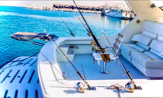 Dubai Fishing Trip On 44ft Hatteras American Boat!