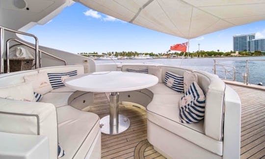 Charming 105' Mangusta Luxury Yacht in Miami, Florida