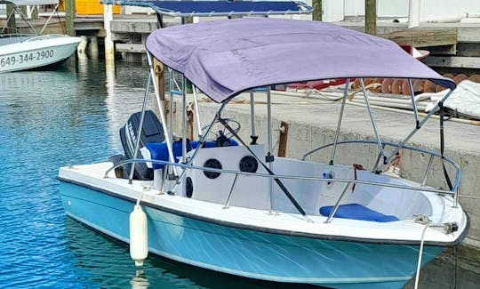 Fun on the water in Turks and Caicos with Center Console Boat