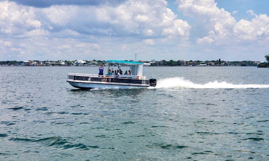 Tour the waters of Honeymoon Island with A&M Tritoon! Captain Included!