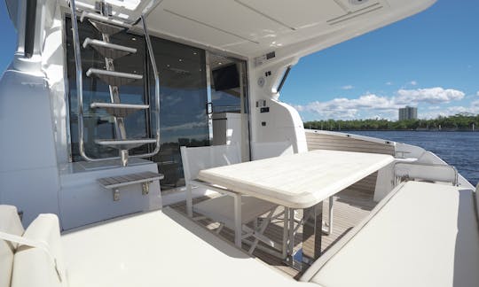 Stern view of Yacht - Seating Area