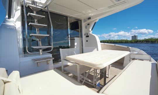 Stern view of Yacht - Seating Area