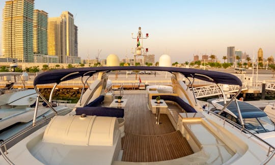 Captained Kona 110ft Luxury Power Mega Yacht with Jacuzzi in Dubai