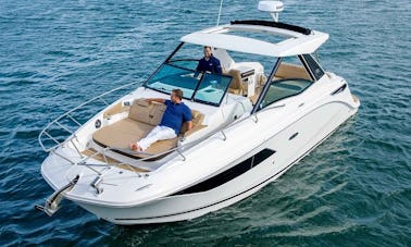 32ft 2020 Sundancer Motor Yacht + Seabob Rental in Sag Harbor, New York