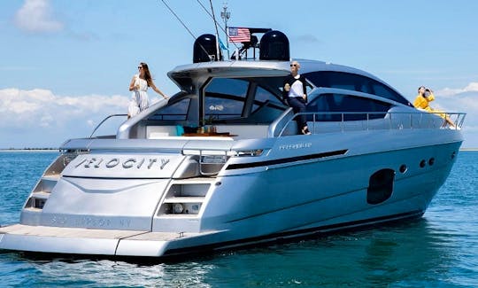 62' Pershing Power Mega Yacht With 2 Seabobs Rental in Shelter Island, New York