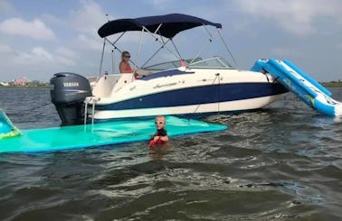 Hurricane Sundeck 24ft Boat - #1 Boat Rental in Galveston