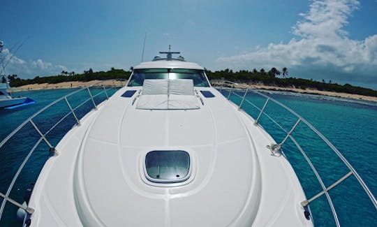 Impresionante y espacioso yate a motor Sea Ray de 55 pies 2009 en alquiler en Fajardo, Puerto Rico