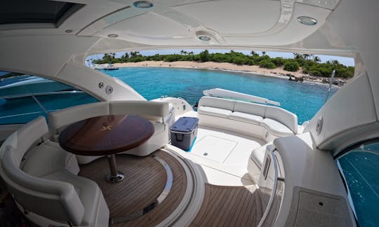 Impresionante y espacioso yate a motor Sea Ray de 55 pies 2009 en alquiler en Fajardo, Puerto Rico