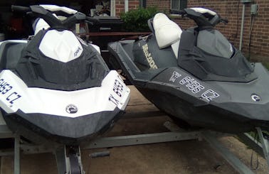 Pair of 2016 Sea Doo Spark Jetski's for Rent on Lake Conroe
