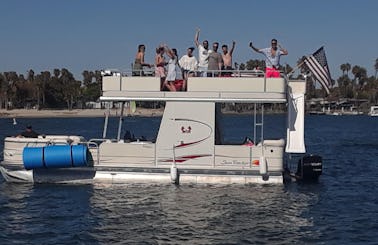 32' Double Decker Pontoon Party Boat with Water Slide and Free Water Toys and Bathroom on Board!! BYOB and food NO CHARGE