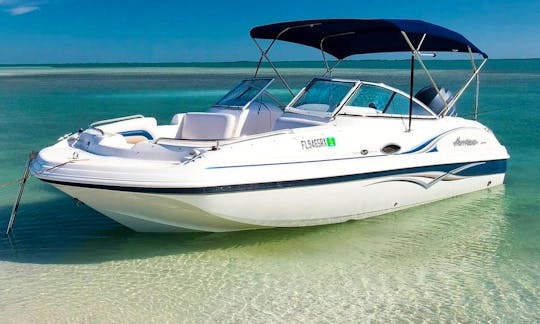 Hurricane Deck Boat for Caicos Island Adventure charters!