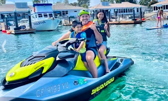 A HALF MOON BAY 3-DAY WEEKEND EXCURSION! Why pay more? Because you get great customer service, safety, reliability, & quality jet skis! Our reviews say it all! It's the Mercedes Benz of Jet Skis with the service of a Lamborghini: 2 New Sea Doo GTi SE Jet Skis available for rent at Half Moon Bay
