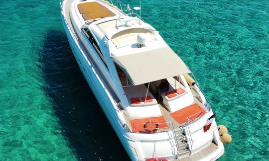 V65' Open Princess Motor Yacht / Cannes, St Tropez , Monaco .