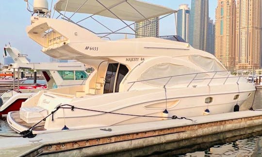 45' Motor Yacht Charter in Dubai, United Arab Emirates For 15 Persons