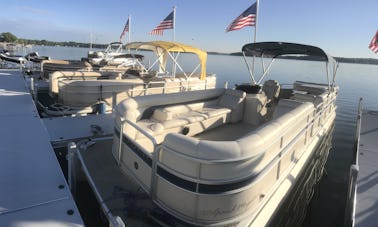 24'  Pontoon Rental deliver to your dock /servicing Lakes South West Michigan