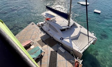 Navegue em Negril com o catamarã Leopard de 39 pés