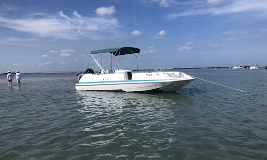 Shallow water fun time at the Stuart Sandbar