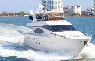 Deal of the Week! Azimut 70 Ft Yacht for Rent in Cartagena, Colombia