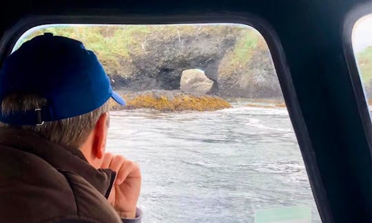 Passeio marítimo e terrestre em Sitka, Alasca